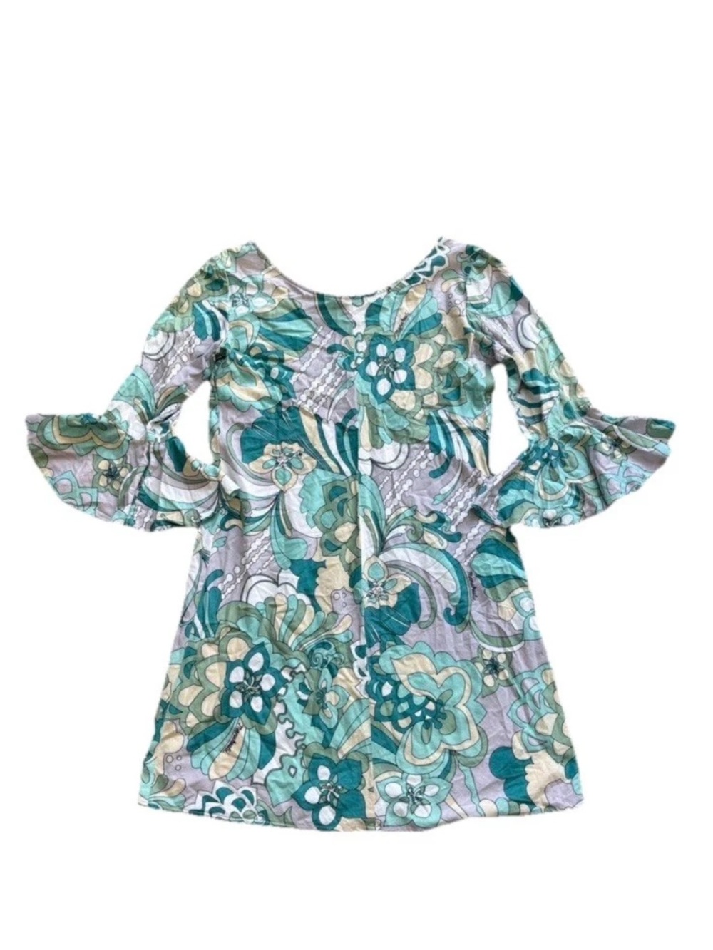 Vintage Manuhealii Hawaiian Designer Dress Women’s XS Floral Print
